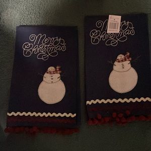 Decorative "Merry Christmas" Towels
